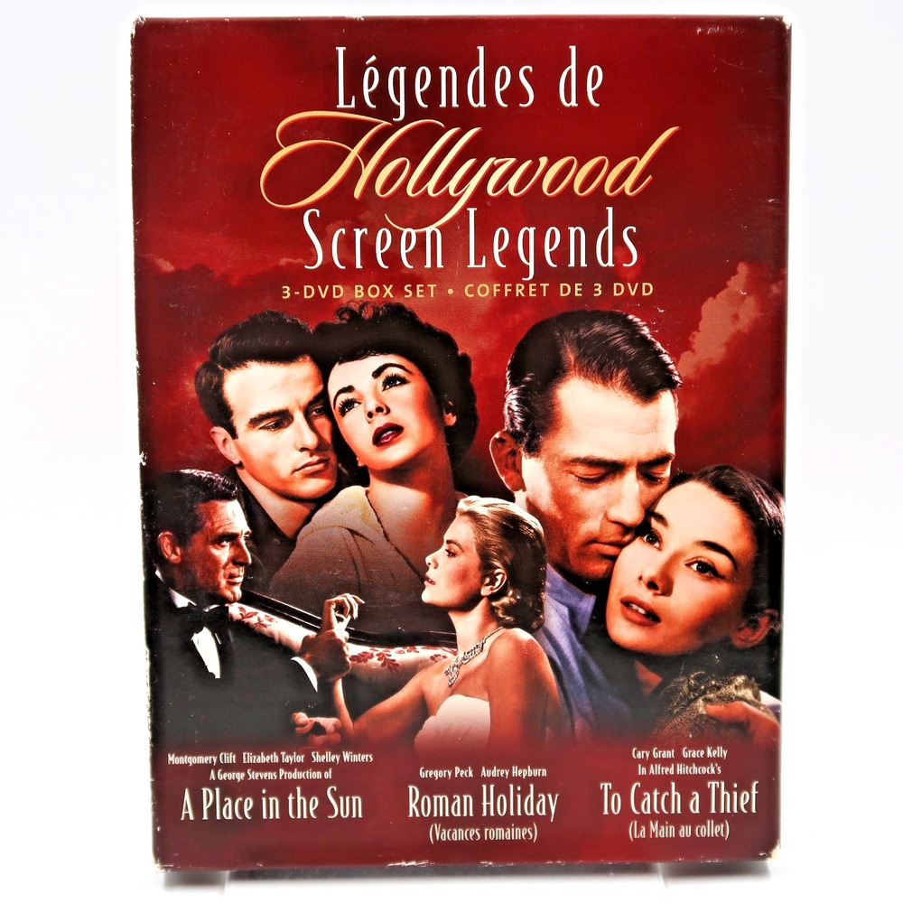Hollywood Screen Legends DVD 2006 Audrey Hepburn Gregory Peck Cary Grant 3-Disc